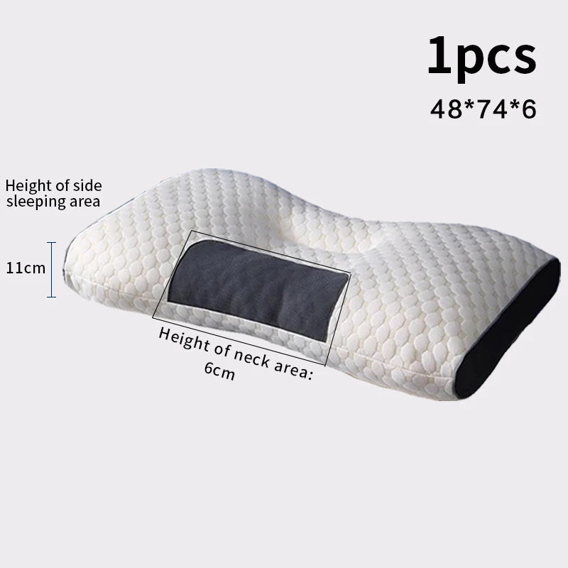 Neck Pain Relief Pillow – Orthopedic Cervical Support, Soybean Fiber Massage-Relief Design for Deep, Restorative Sleep